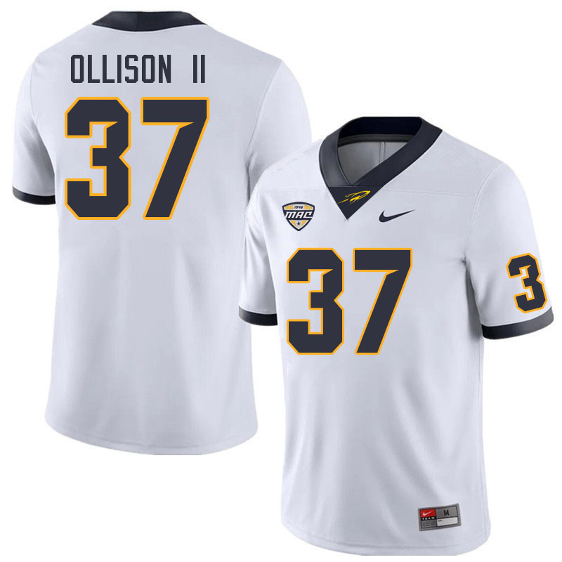 Toledo Rockets #37 Damon Ollison II College Football Jerseys Stitched Sale-White